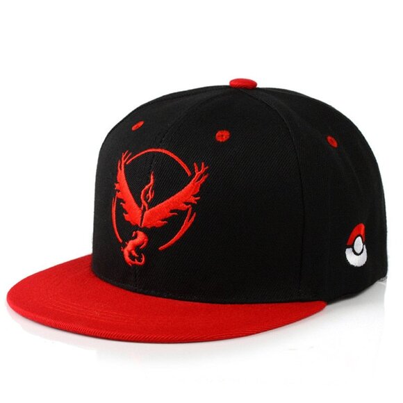 Pokémon Go Team Valor Embroidered Snapback Cap - Picture 1 of 4